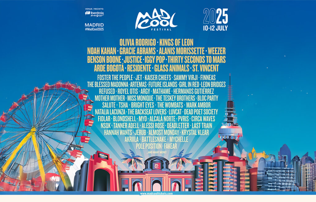 Mad Cool 2025: Olivia Rodrigo, Kings of Leon, Noah Kahan and more