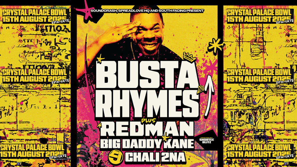 Busta Rhymes confirmed for South Facing Festival 2025 with special guests inc Redman and Big Daddy Kane